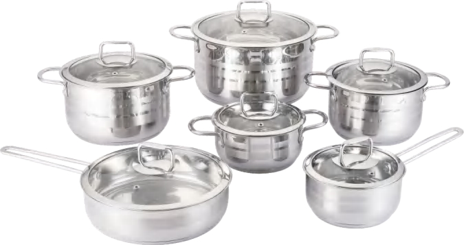 Wholesale Cooking Pots Saucepan Stainless Steel Kitchen Cookware Set with Induction Bottom