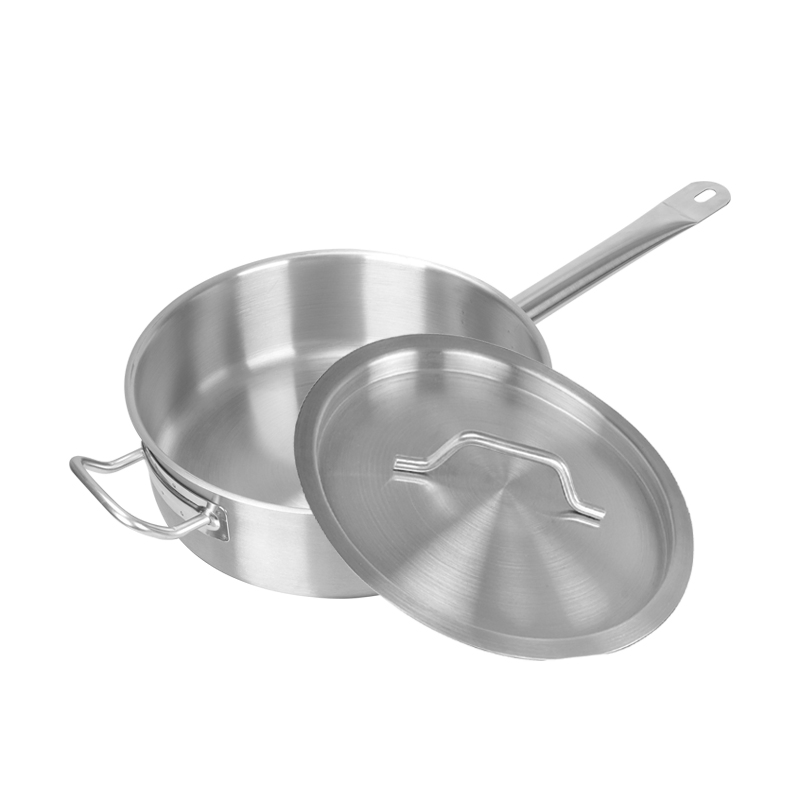 Classic Design Ergonomic Handl Stainless Steel Long Handle and Ear Saucepan