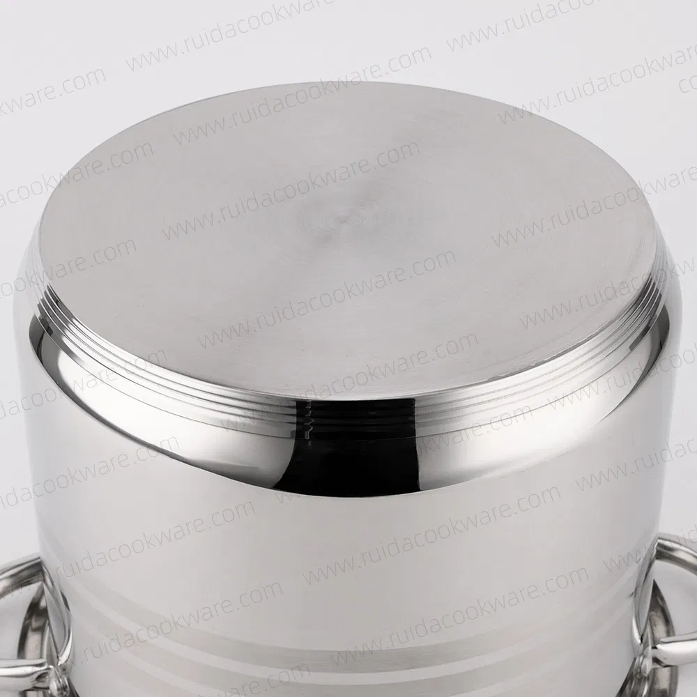 Wholesale Big Capacity 6 PCS Stock Pot Stainless Steel 201