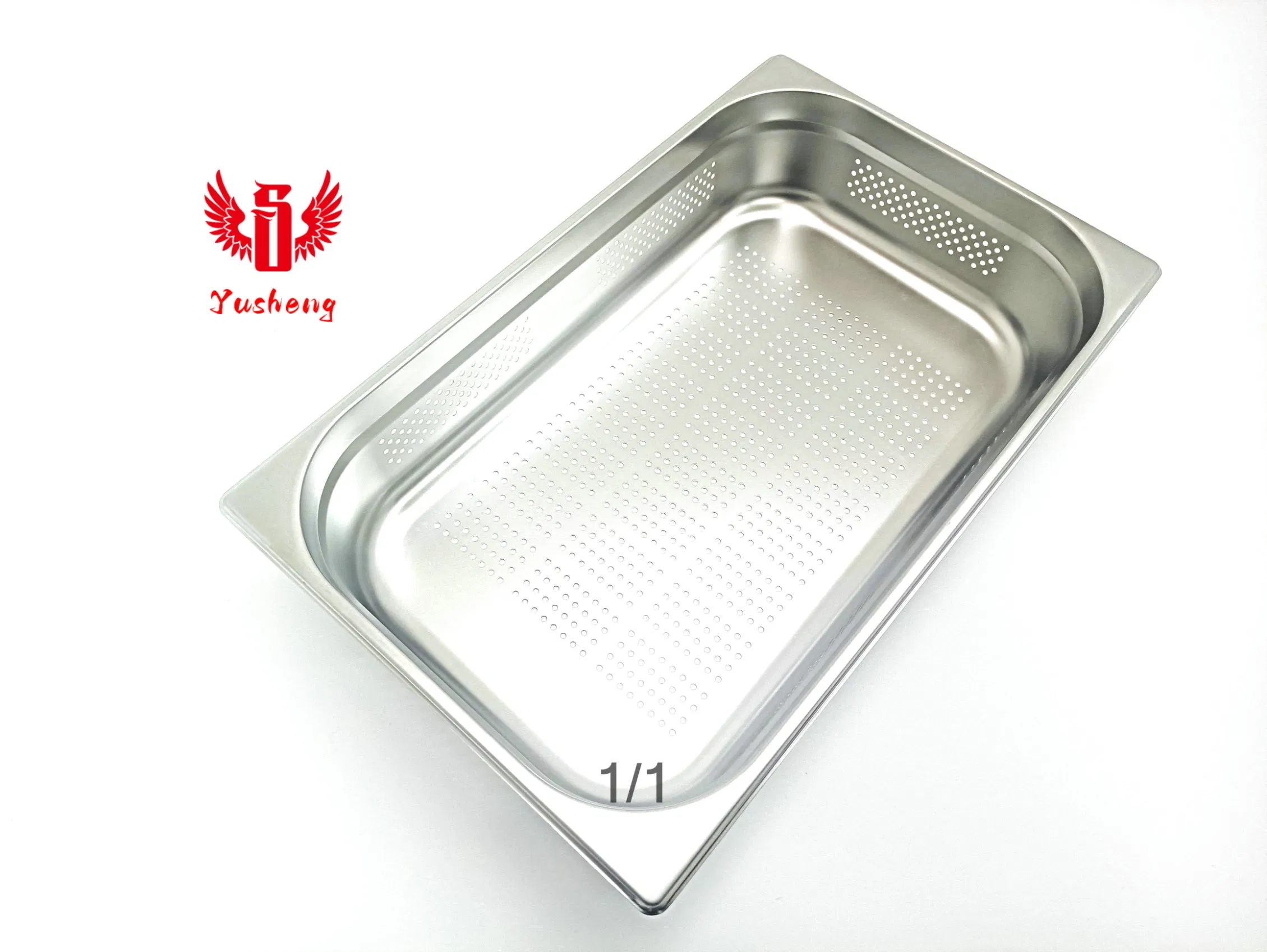 Perforated Pan Stainless Steel Gn Pan 0.6mm*1/1*150mm European Type Food Pan
