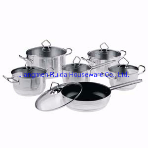 High-End Multifunction Combination 8PCS Stainless Steel Cookware Sets with Steamer for Frypan with Non-Stick Coating