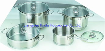 8PCS Stainless Steel Cookware Set Can Be Used Induction