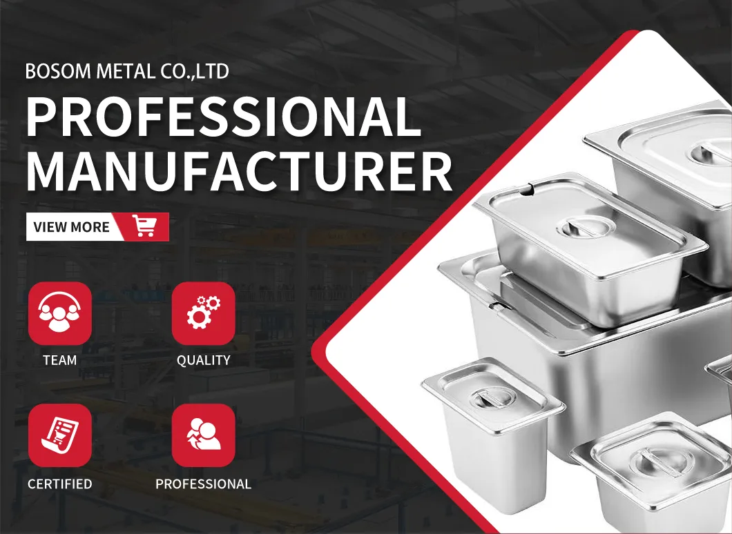 Heavy-Duty Stainless Steel Gn Pan