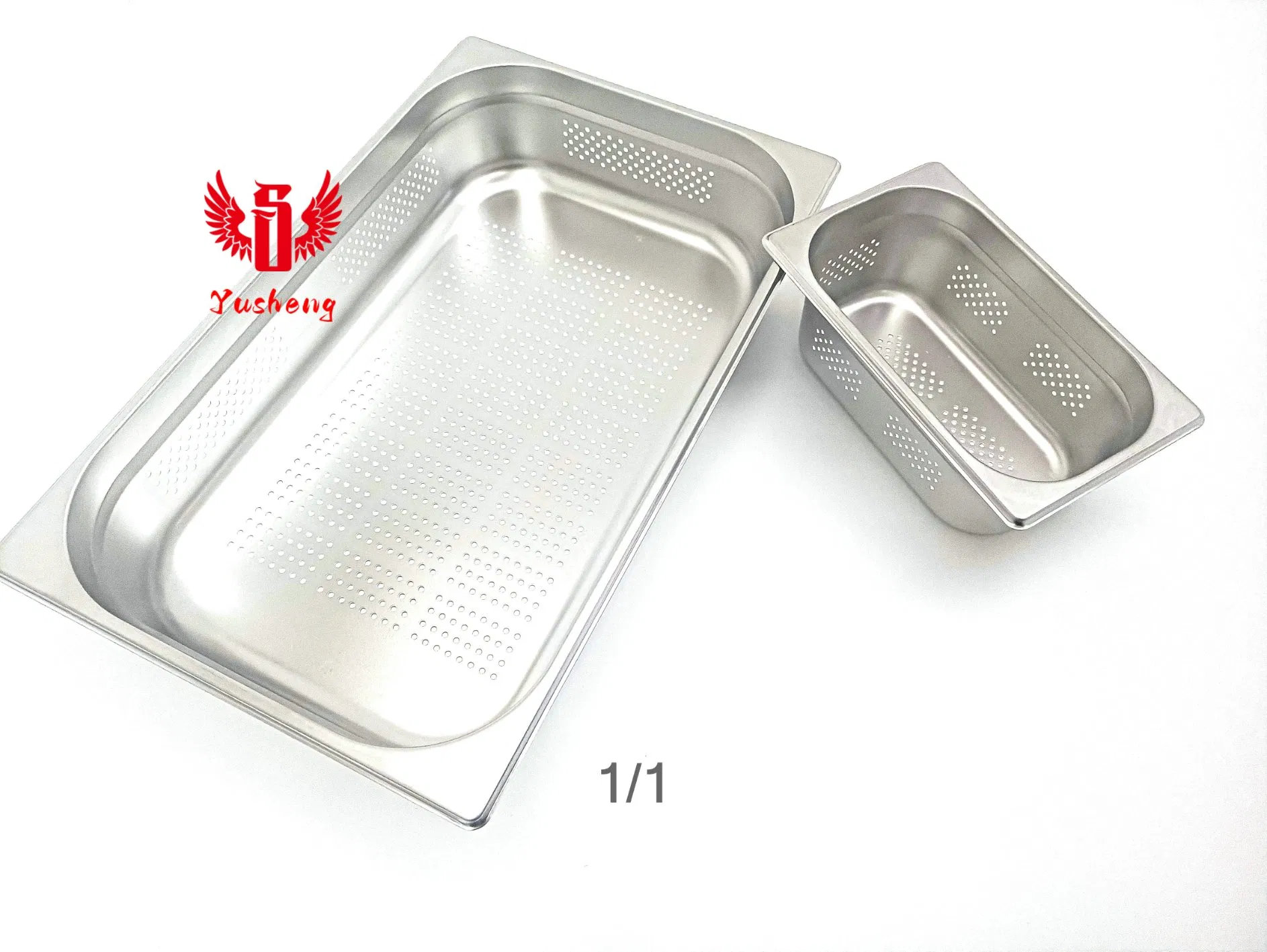 Perforated Pan Stainless Steel Gn Pan 0.6mm*1/1*150mm European Type Food Pan