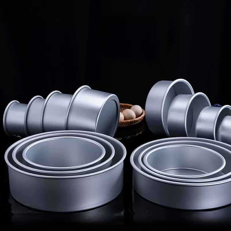 4 6 8 10inch Non Stick Brownie Pan Baking Tray Sheet Jelly Mold Carbon Steel Cake Pans for Oven Baking