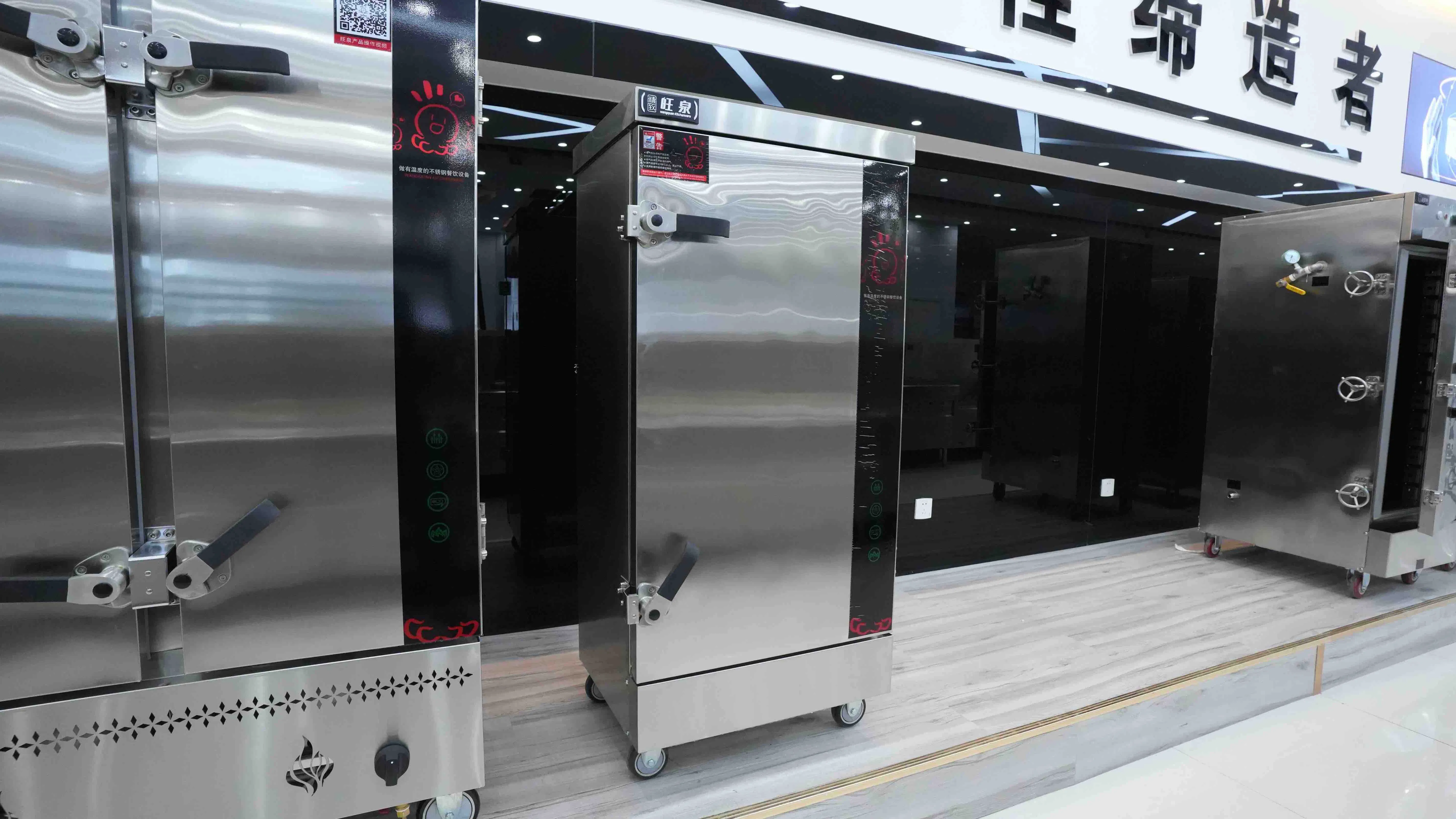 Gas Steamer - Commercial Stainless Steel Rice &amp; Seafood