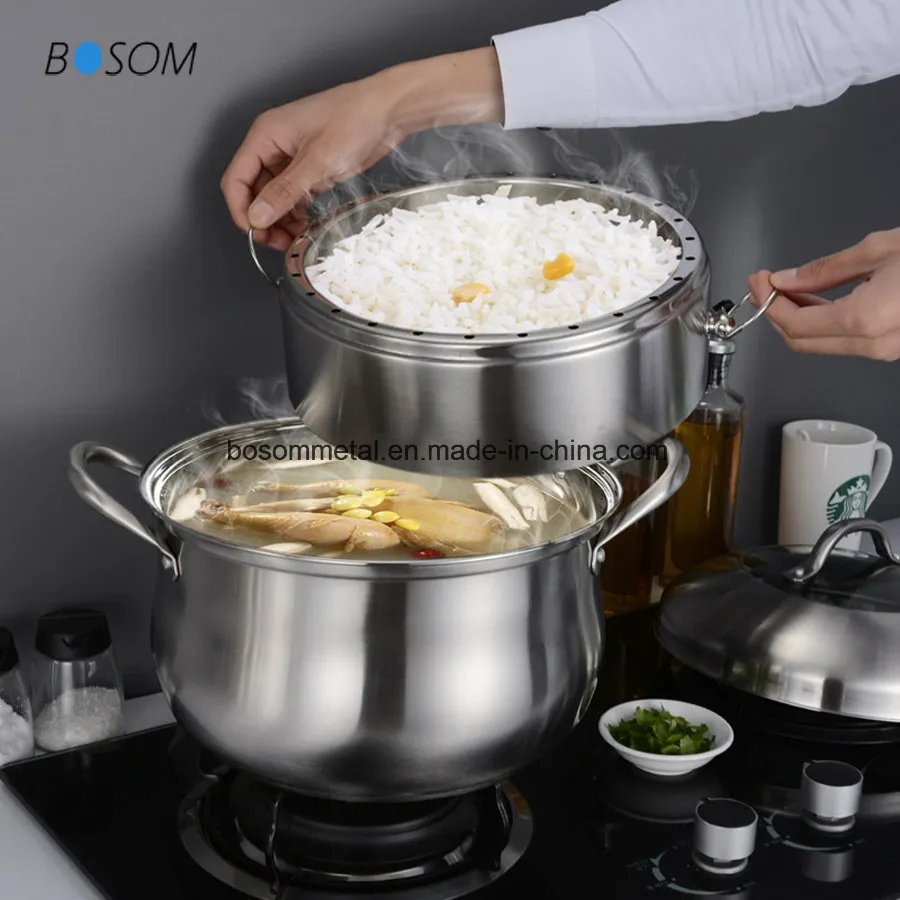 304 Masterclass Premium Cookware Stainless Steel Cooking/Stock/Soup Pots/Steamer