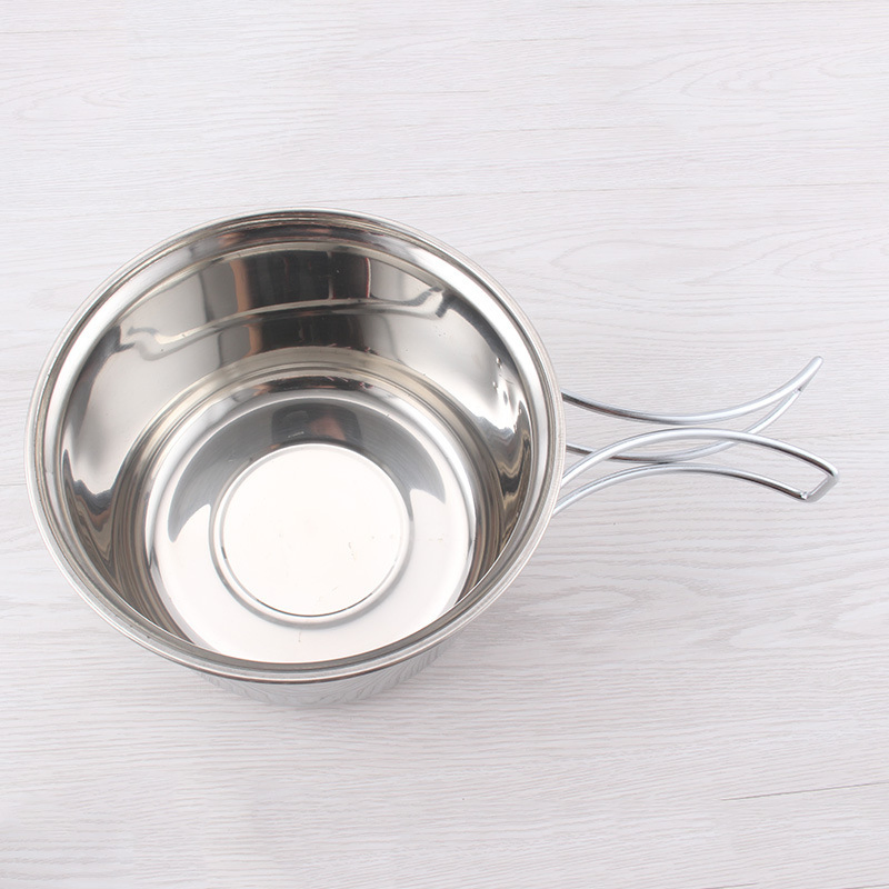 401 Stainless Steel Cookware Milk Pan with Adjustable Handle