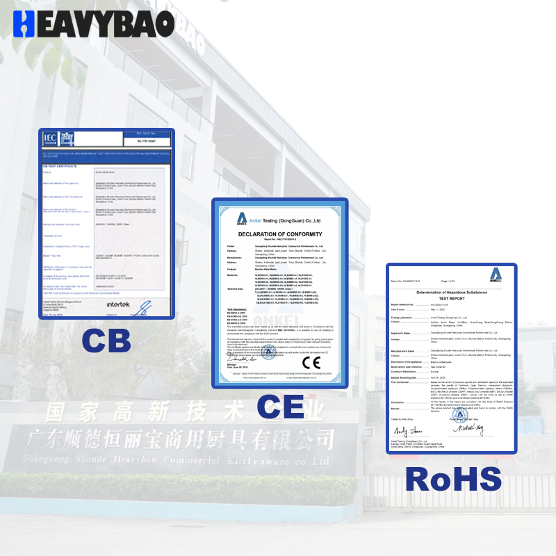 Heavybao High Quality Stainless Steel Aluminium Cookware Fry Pan for Restaurant