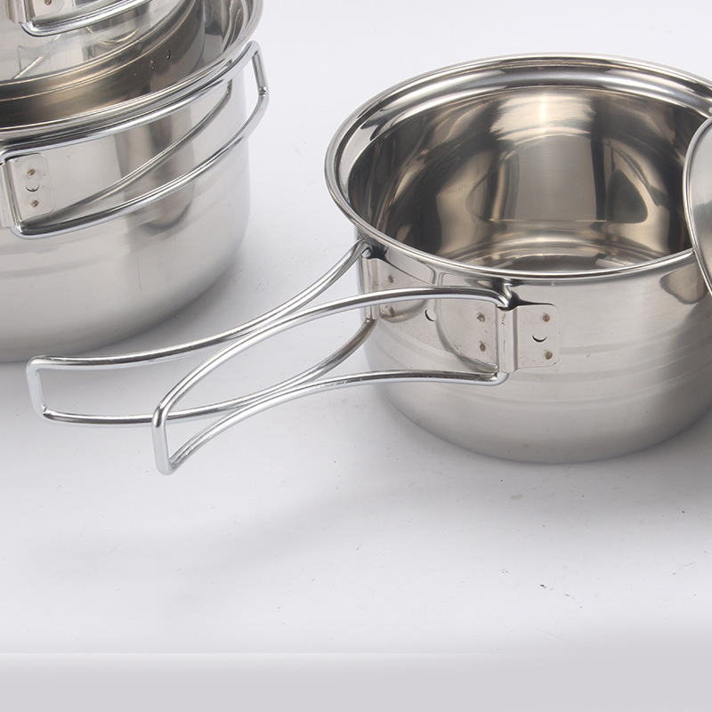 401 Stainless Steel Cookware Milk Pan with Adjustable Handle