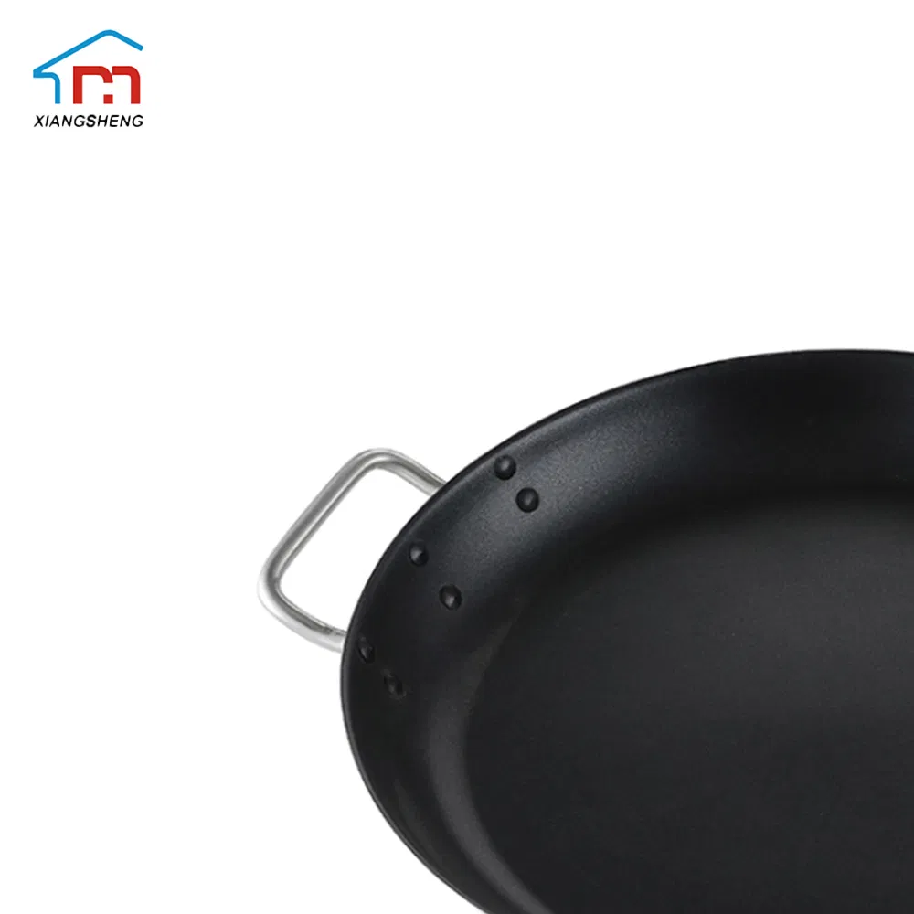 Xiangsheng Stainless Steel Frying Pan with Tri-Ply Seafood Paella Pan