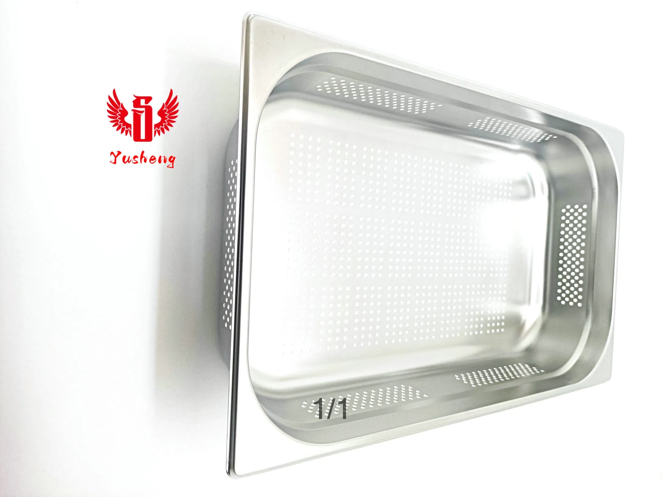 Perforated Pan Stainless Steel Gn Pan 0.6mm*1/1*150mm European Type Food Pan