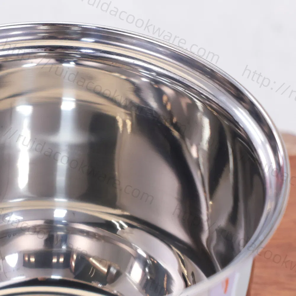 Professional Kitchenware Stainless Steel Milk Cup Cookware with Red Silicone