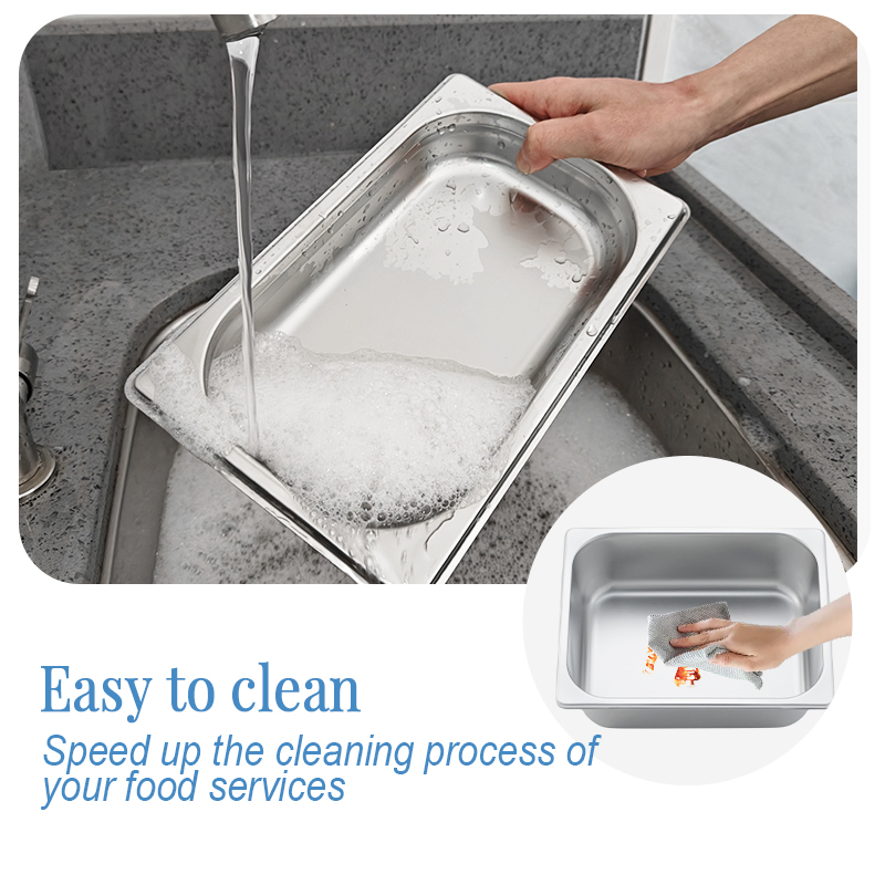 Daosheng Hot Selling Commercial Stainless Steel with Cover for Hotels Restaurants Gn Pan Ice Cream Pan Buffet Basin