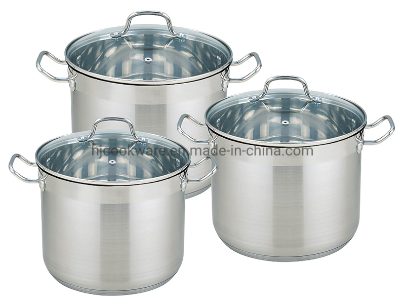 Best Quality Professional 6/10PCS Stainless Steel Cookware with Wire Handle