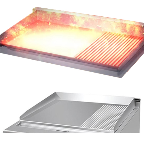 Um-St-4G Stainless Steel Kitchen Equipment Appliance Griddle &amp; Oven &amp; Cabinet 4 Gas Burner Range Stove Commercial 4 Burner Gas Stove