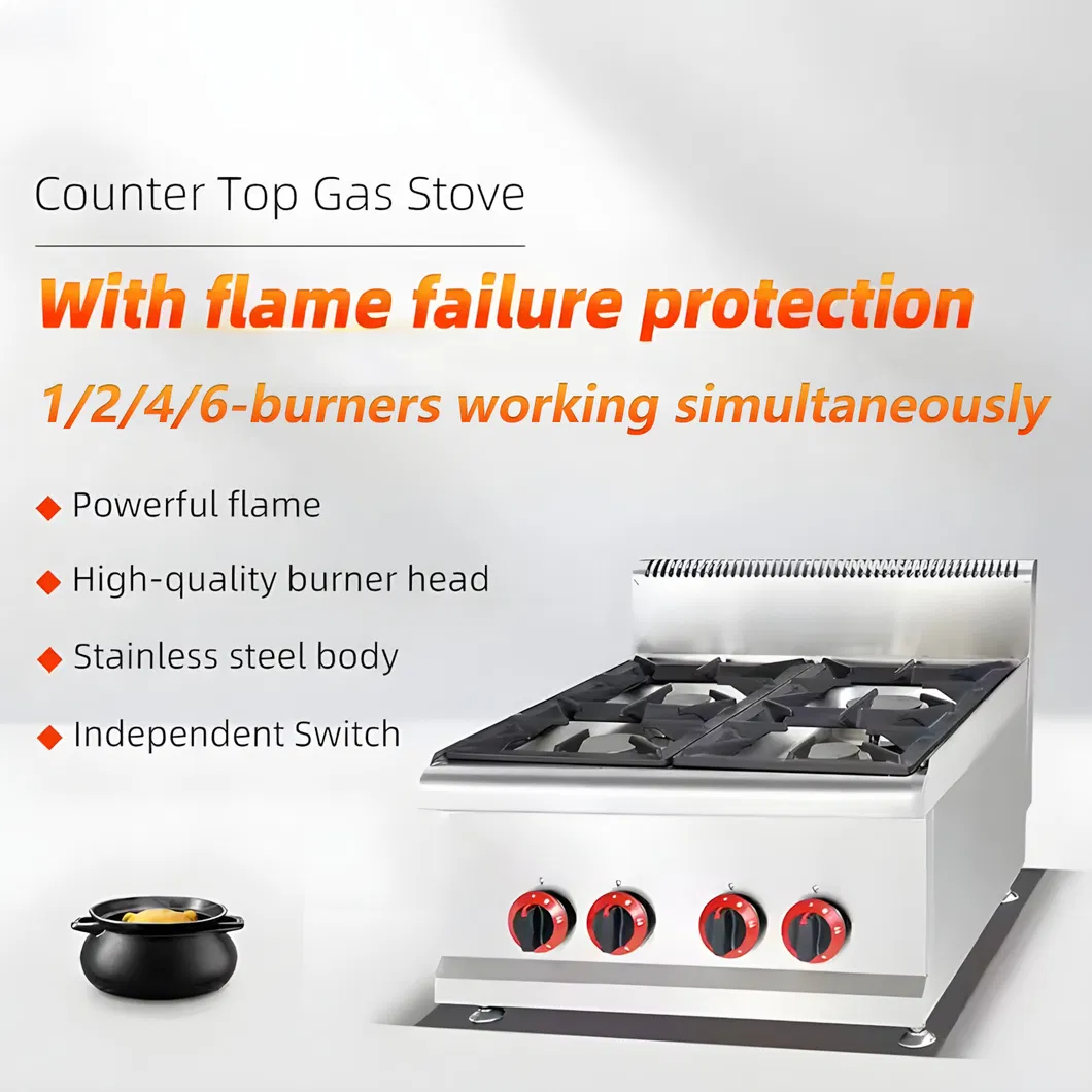 Professional Commercial Kitchen Gas Stove