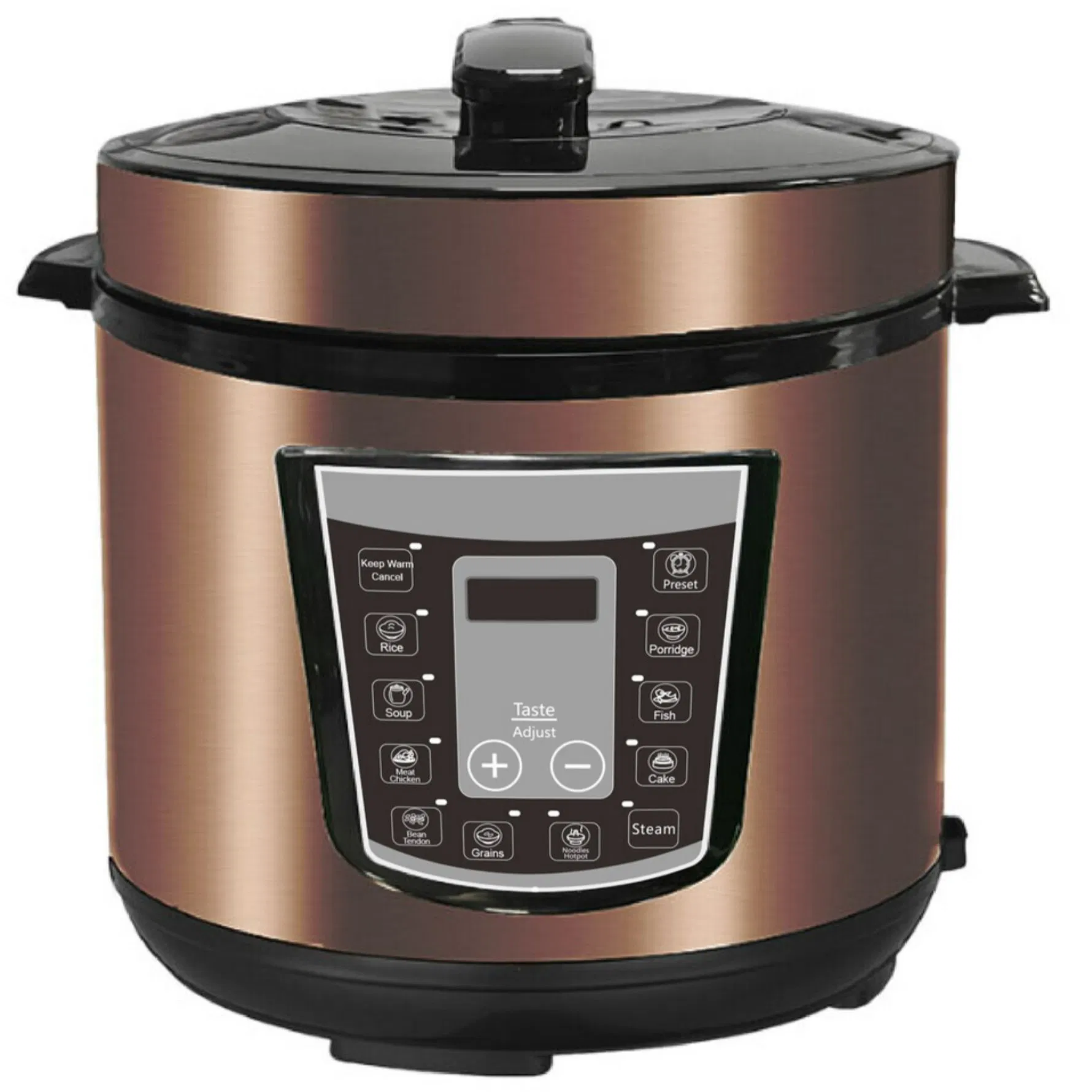 Electric Pressure Cooker for Home Cooking with Multiple Safety Modes and Compact Size Design
