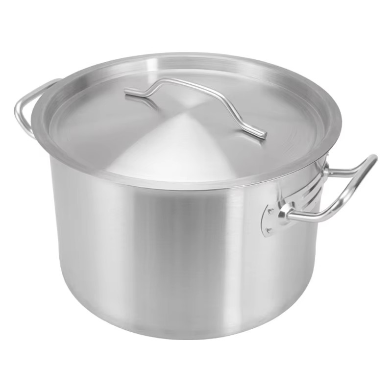 Eagle Catering Commercial Kitchen Stainless Steel Eco Line 14L Soup Stock Pot with Lid for Restaurants Hotels Horeca Supplies