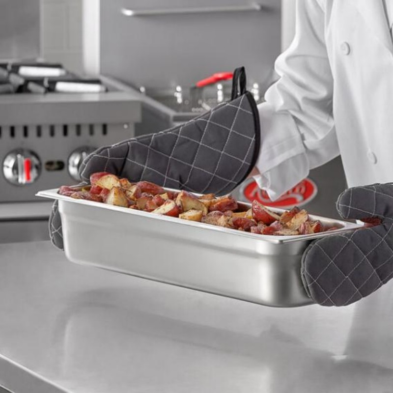 EU Gastronorm Pan 2/4 Gn Pans with Cover Stainless Steel Container Hotel Sheet