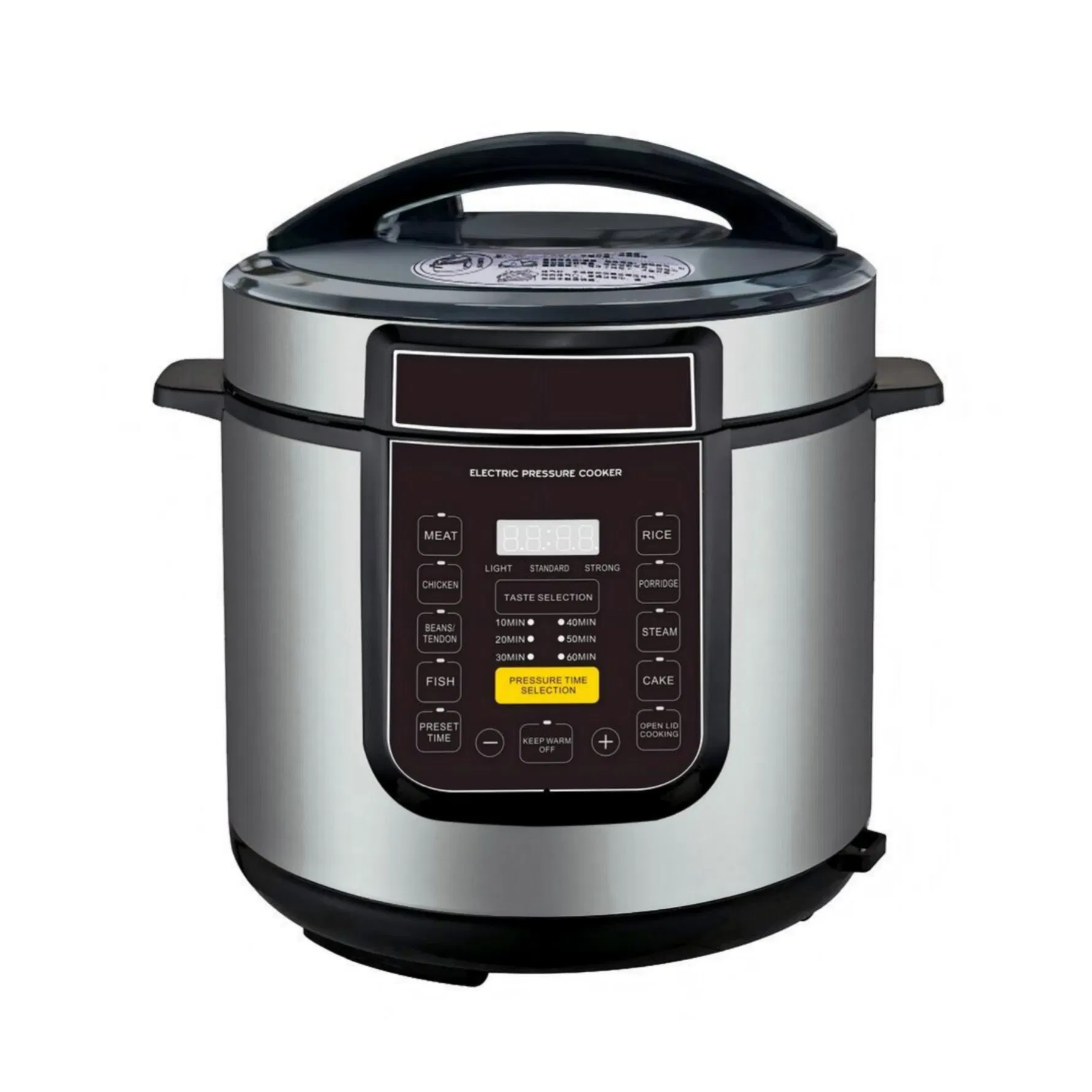 Electric Pressure Cooker for Home Cooking with Multiple Safety Modes and Compact Size Design