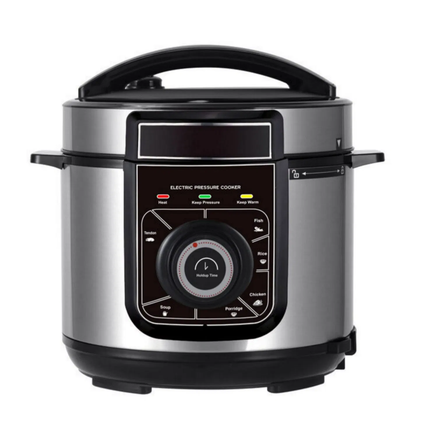 Electric Pressure Cooker with Non-Electric Pressure Release Option and Emergency Pressure Release Valve
