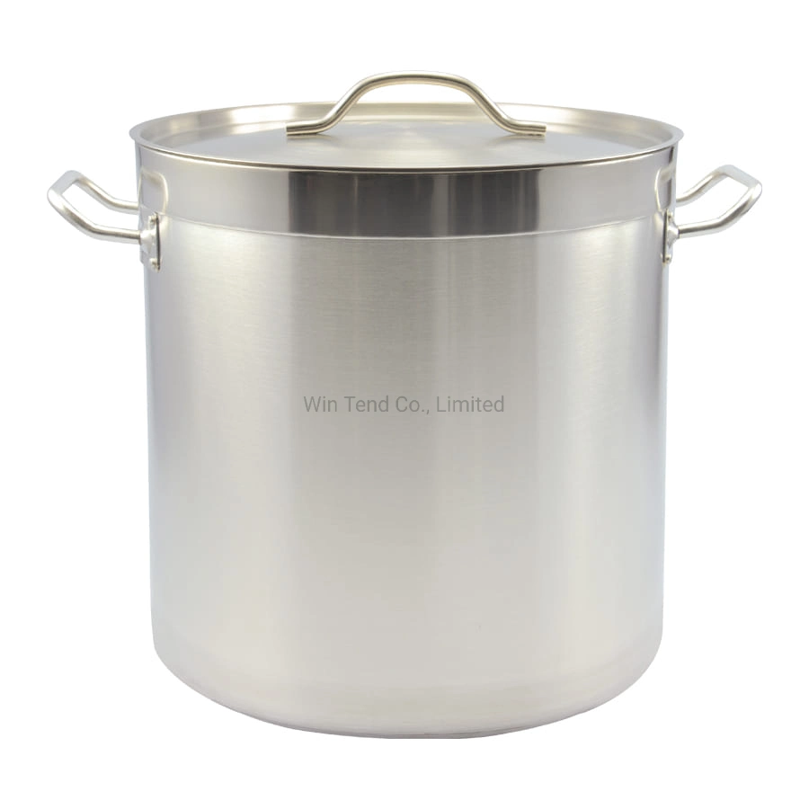 04 Style Stainless Steel Sanded Heat Conduction Impact Bonding Bottom Steam Food Stockpot