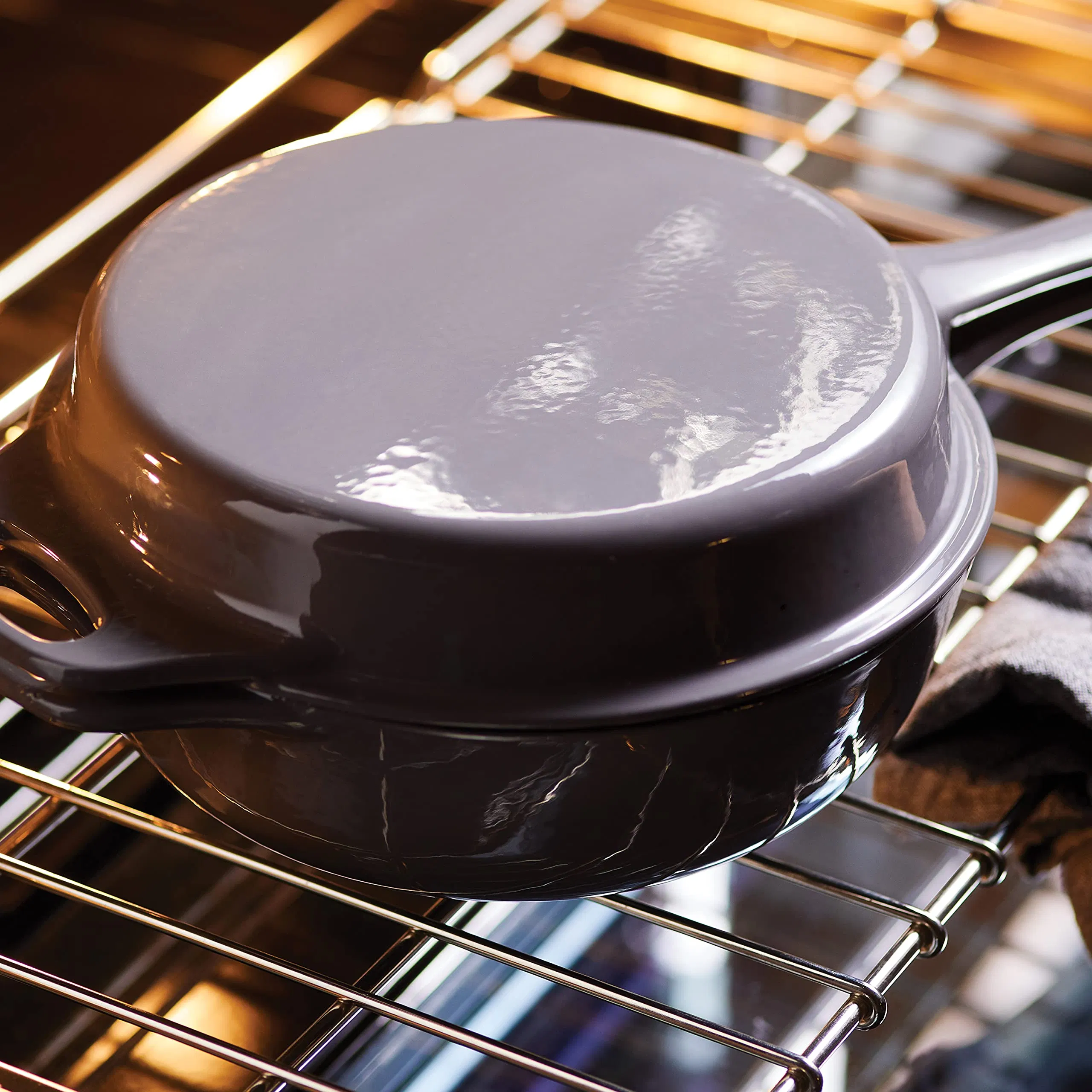 Wholesale Price Gray Skillet Saute Combo Camping Cast Iron Dutch Oven