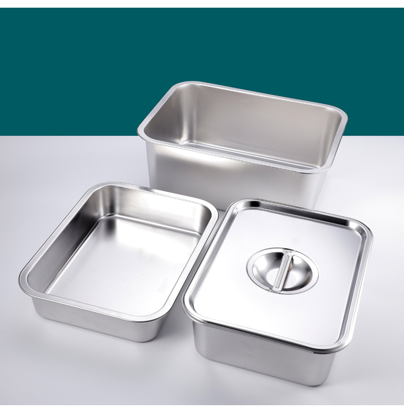 Professional Polished Grade 201 304 Stainless Steel Gn Pan for Kitchen Use