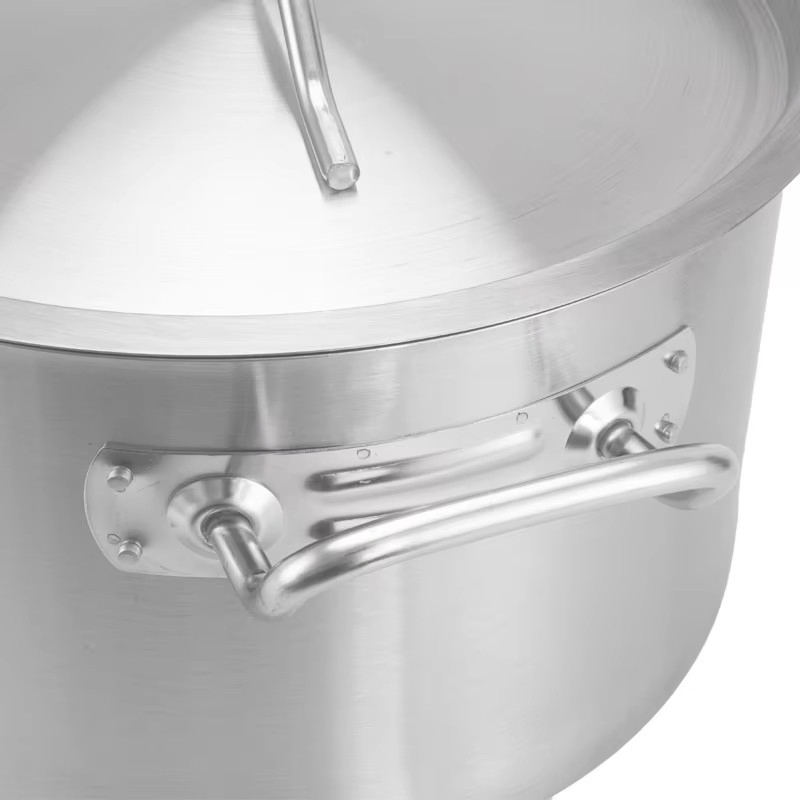 Eagle Catering Commercial Kitchen Stainless Steel Eco Line 14L Soup Stock Pot with Lid for Restaurants Hotels Horeca Supplies