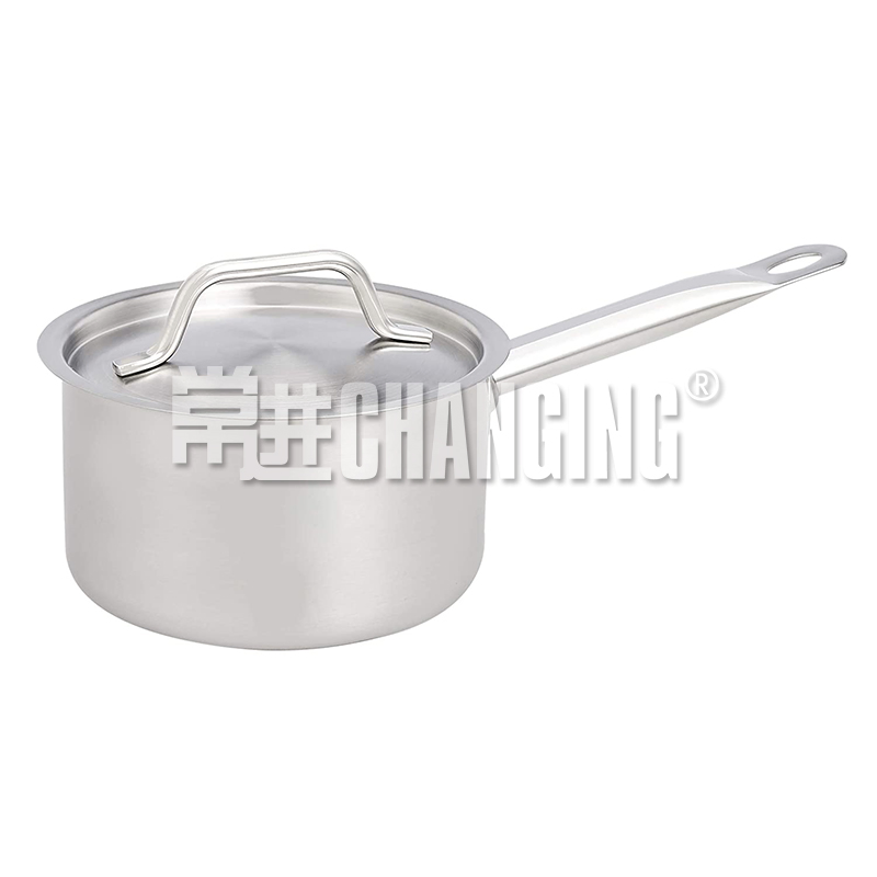 22cm New Style Stainless Steel Saucepan with Single Handle (SSA-220)
