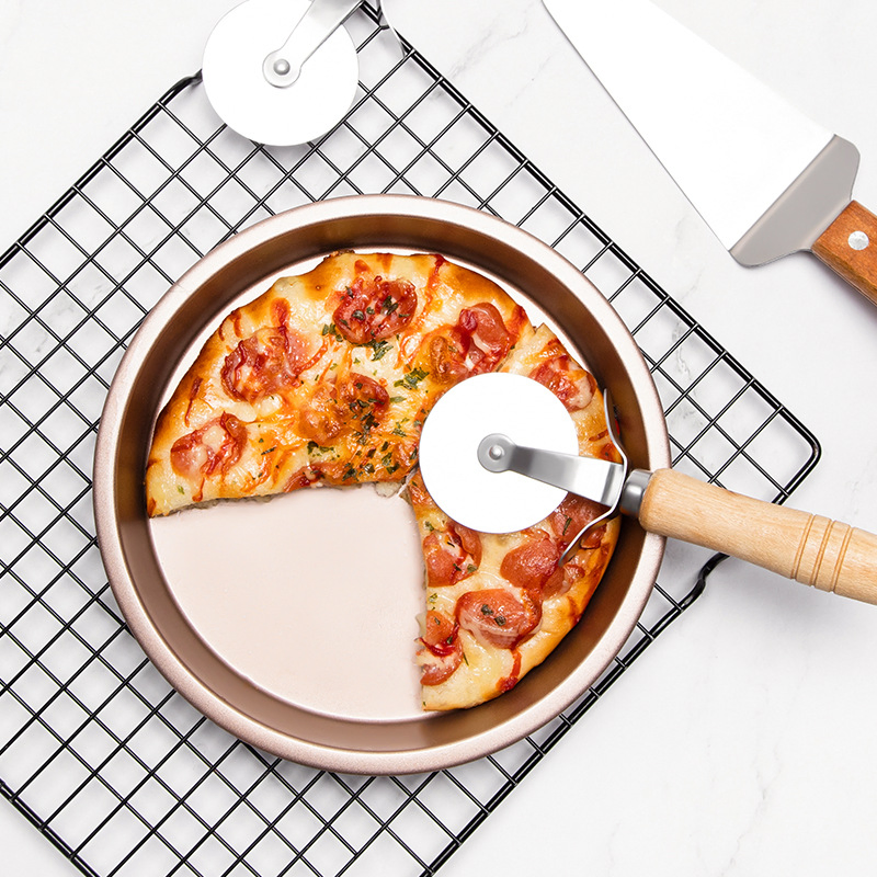Non-Stick Metal Heavy Carton Steel Cookie Pizza Pie Pan Round Cake Pans