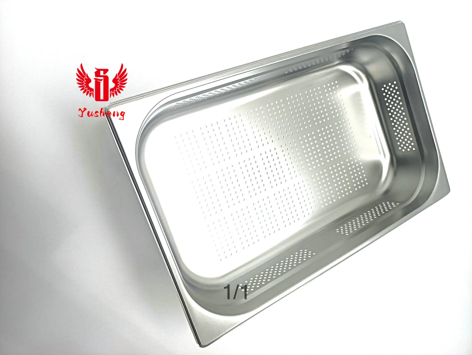 Perforated Pan Stainless Steel Gn Pan 0.6mm*1/1*150mm European Type Food Pan