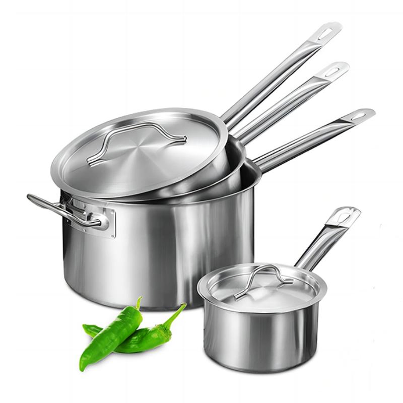 Daosheng 10cm Low Stainless Steel Cookware Sauce Pan Stainless Steel Milk Pan