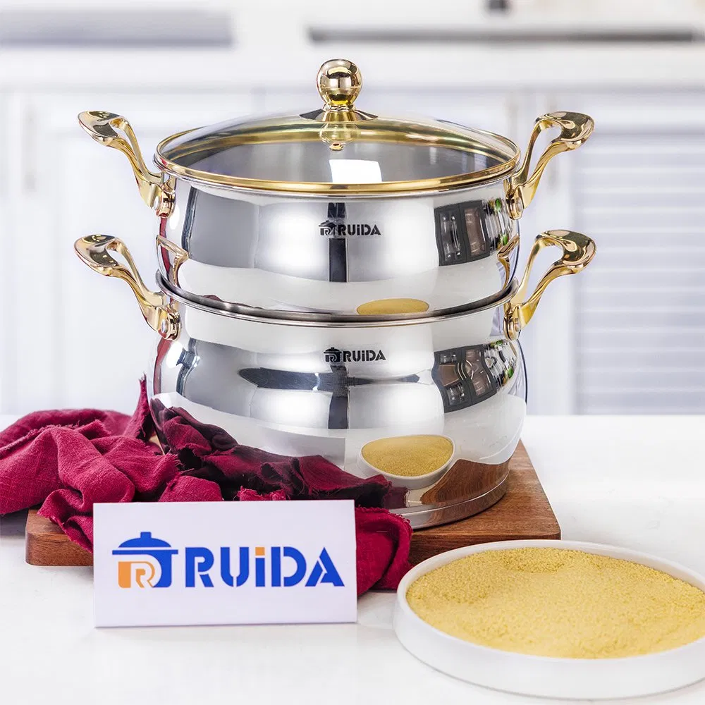 China Wholesale Luxury 3PCS Stainless Steel Steamer Cookware Set