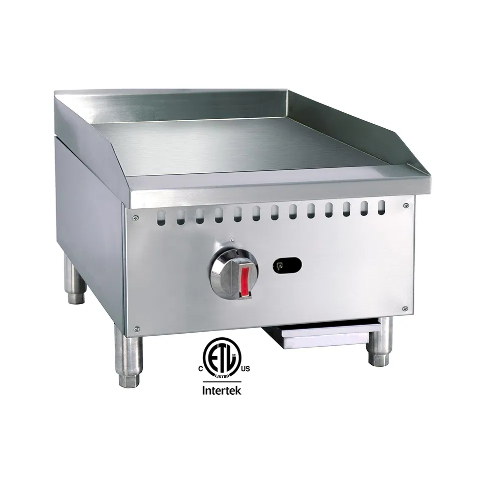 ETL Certificate Approved Stainless Steel 36" Counter Top Gas Griddle Commercial Equipment for Restaurant &amp; Kitchen