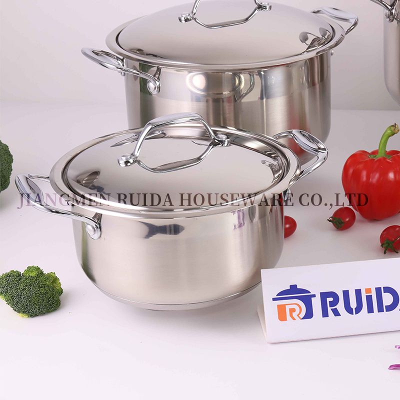 Wholesale Induction Soup Stock Pot Kitchen Utensils Stainless Steel Stockpot
