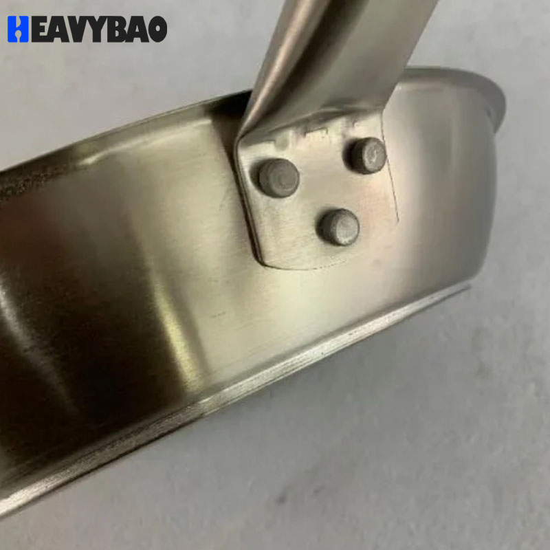 Heavybao High Quality Stainless Steel Aluminium Cookware Fry Pan for Restaurant