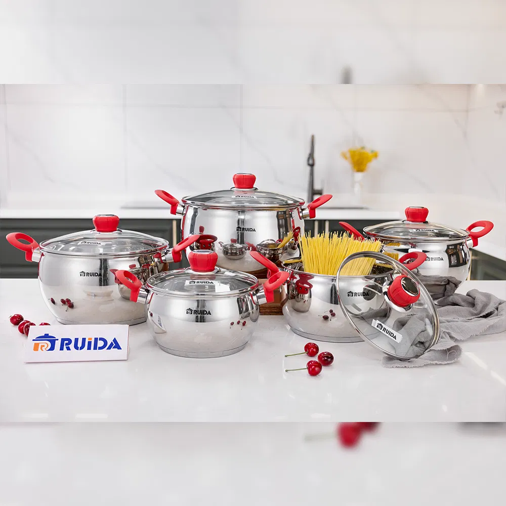 Manufacturer Supplier Induction Safest Stainless Steel Cookware with Apple Shape Cookware