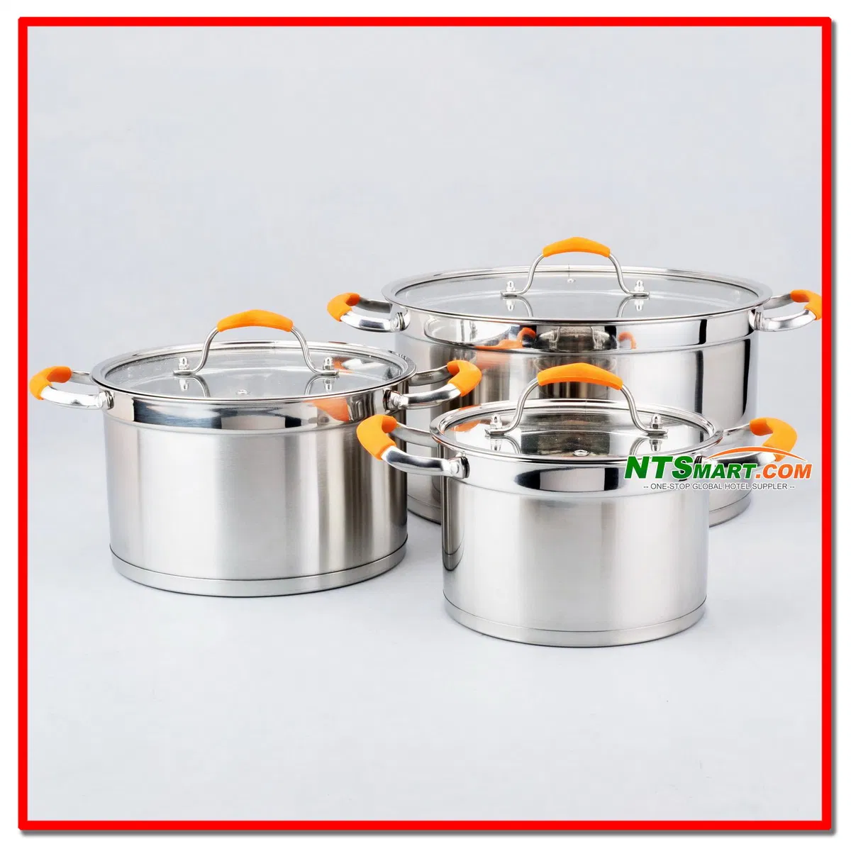 8PCS Stainless Steel Cookware, Non Stick Cookware, Commercial Cookware