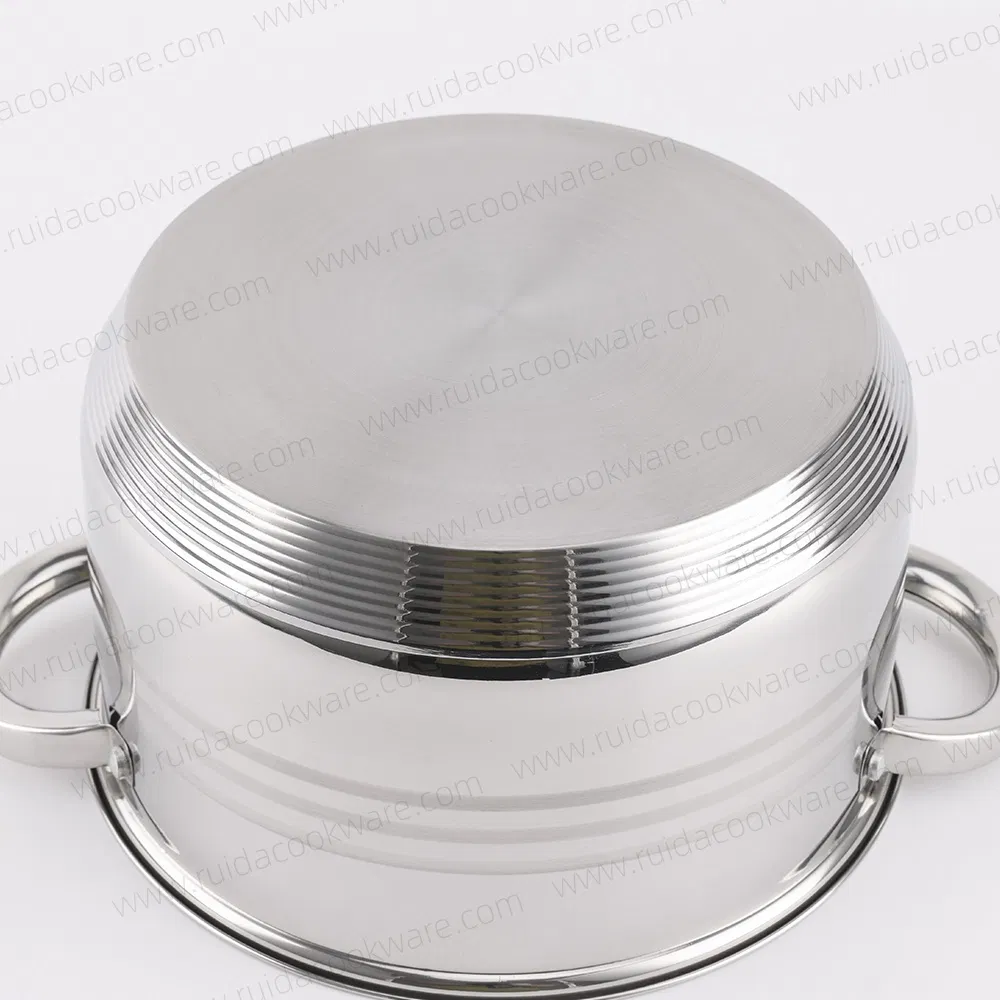 Stainless Steel Non-Stick Commercial Induction German Cookware Set Glass Lid