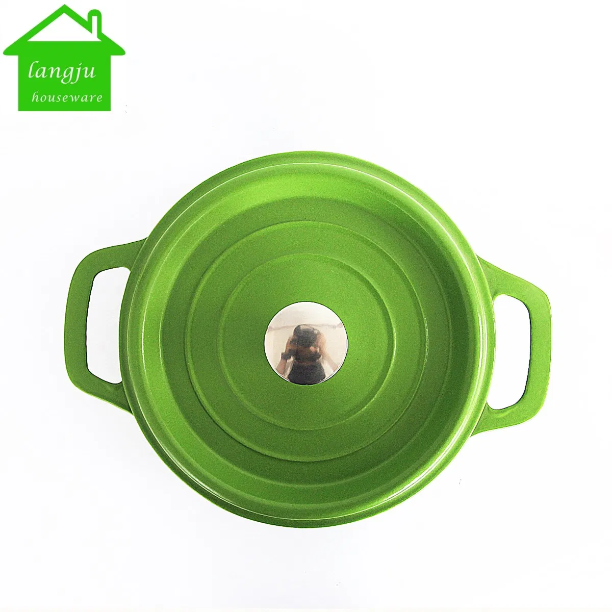 Green Color Cast Iron Dutch Oven