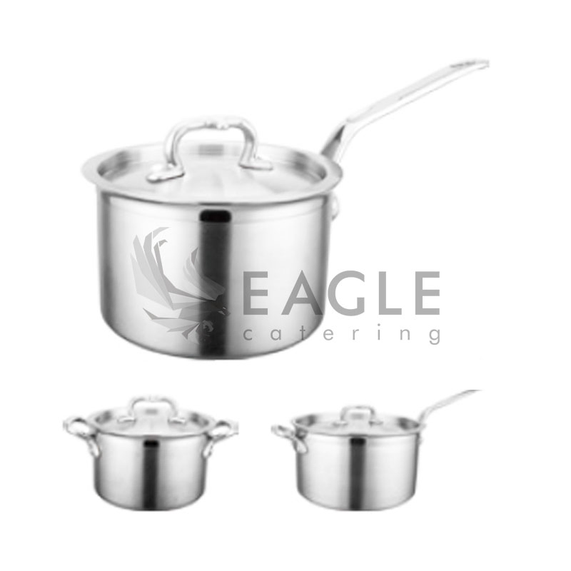 Stainless Steel Durable Thicker Bottom Saucepan