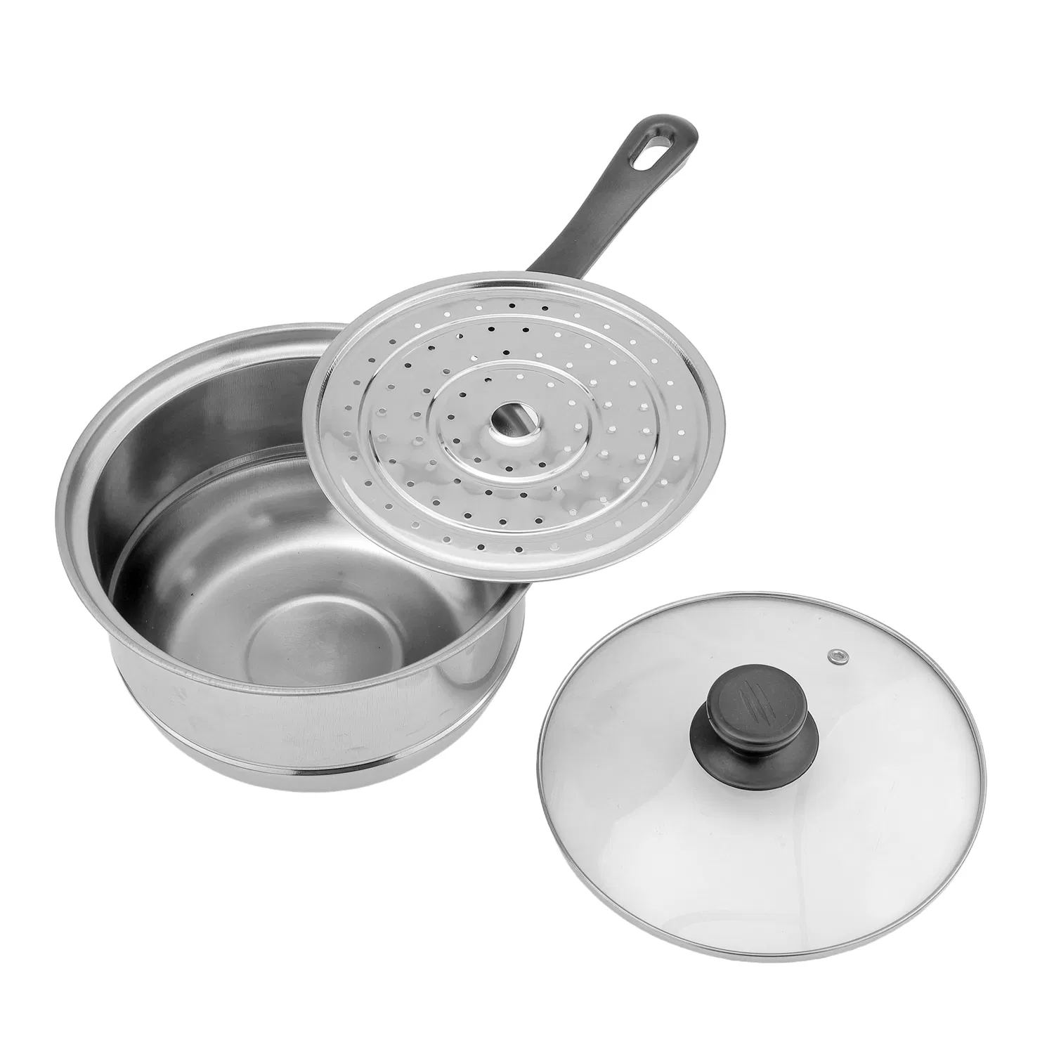 Eco-Friendly Stainless Steel Non-Stick Frying Pan for Healthy Cooking