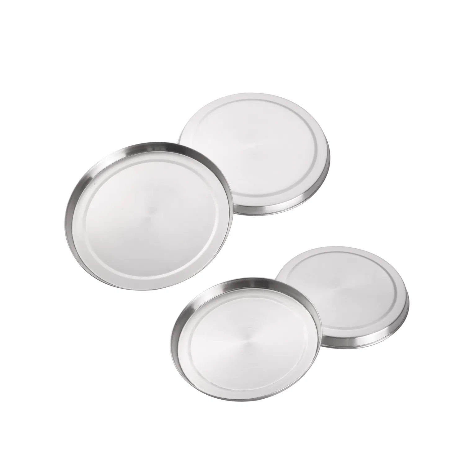 4-Piece Stainless Steel Burner Cover Gas Stove Protector Dishwasher-Safe Range Cover