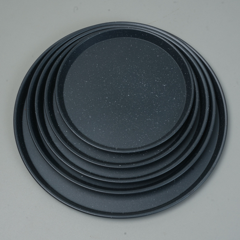 Aluminum Alloy Pizza Stone Baking Mold Round Deep Dish Pizza Pan Tray Plate with Hard Anodized Coating