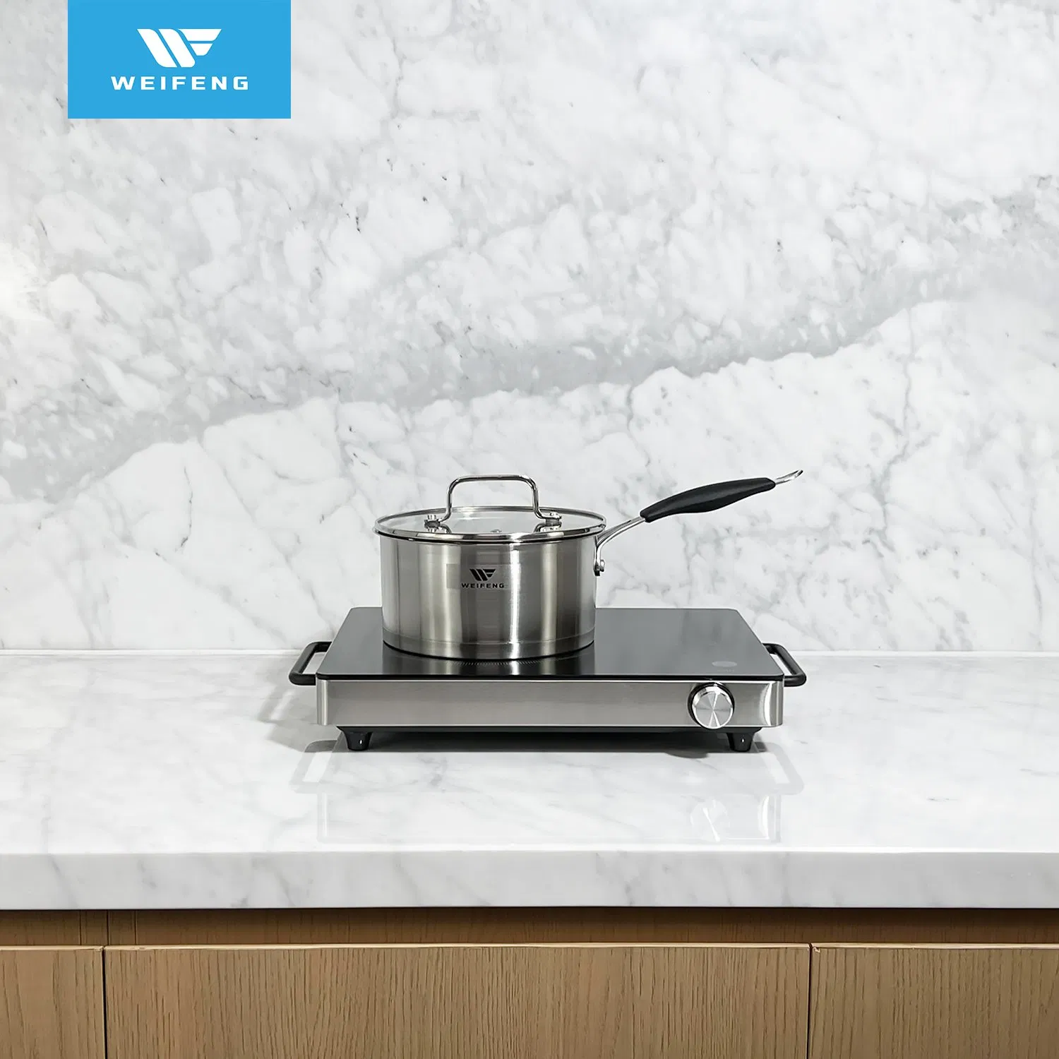 Satin Finished Stainless Steel Cookware Set with Steamer