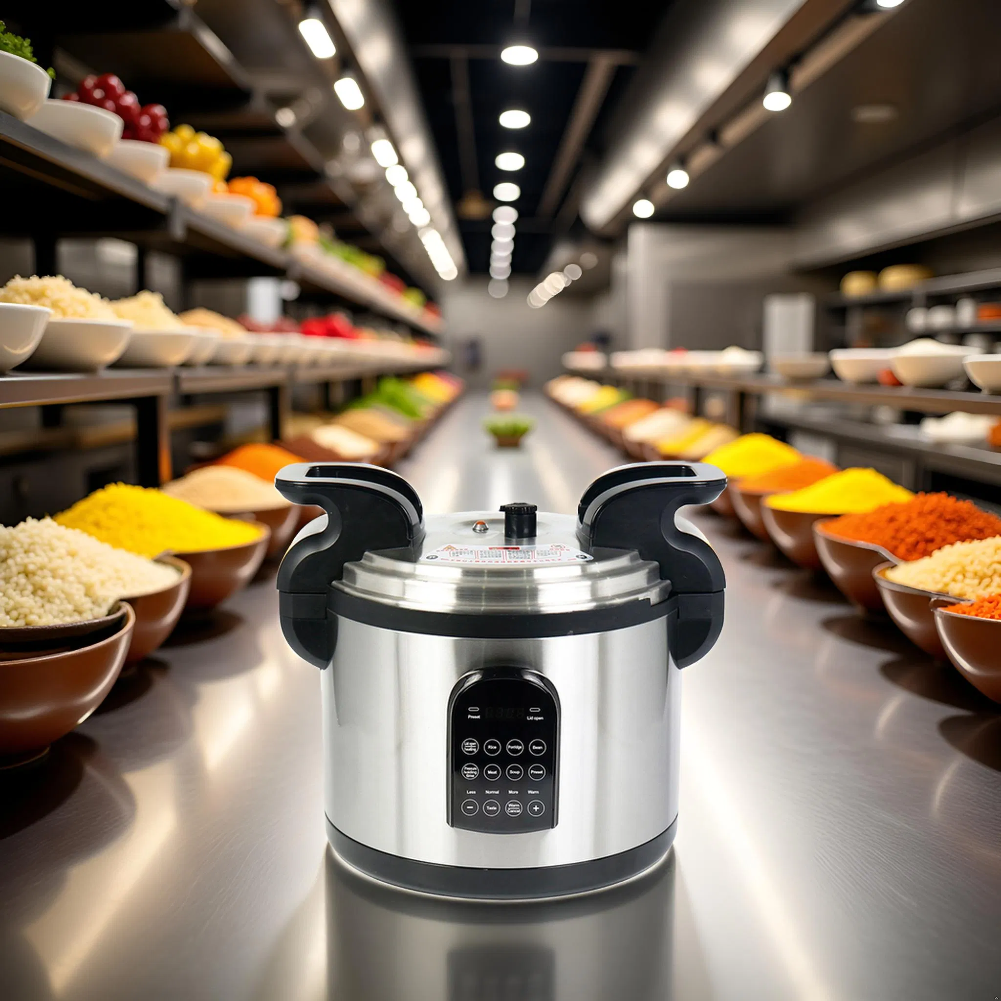 Commercial Multi Purpose Pressure Cooker 25L Cooking Pot Big Capacity