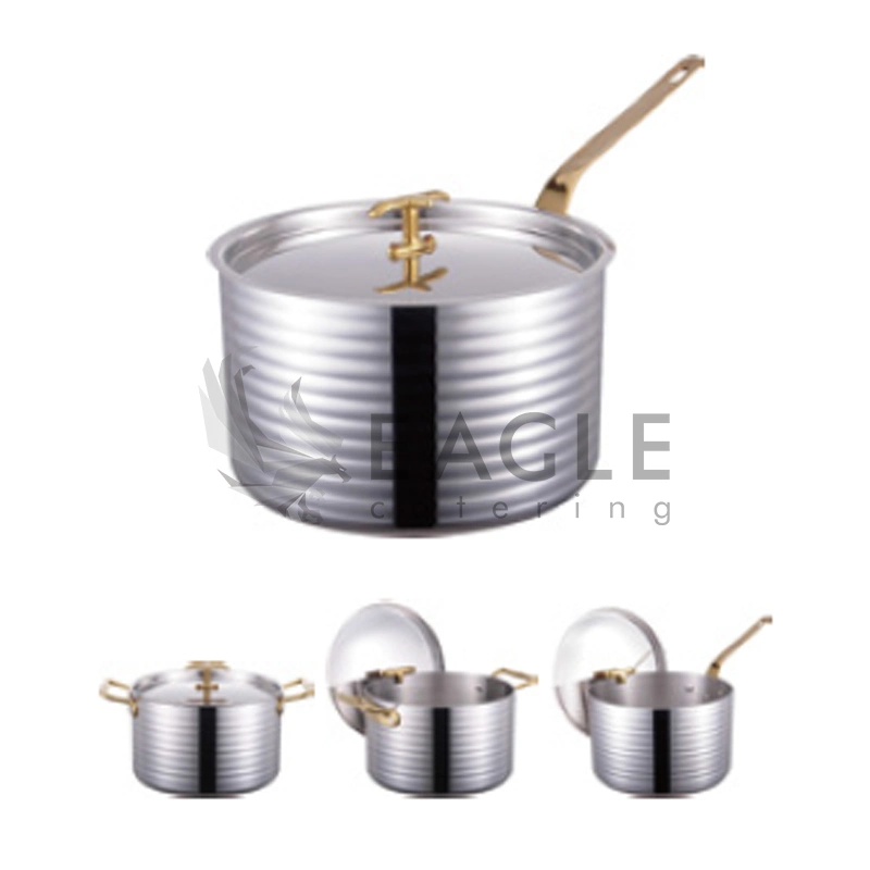 Stainless Steel Durable Thicker Bottom Saucepan