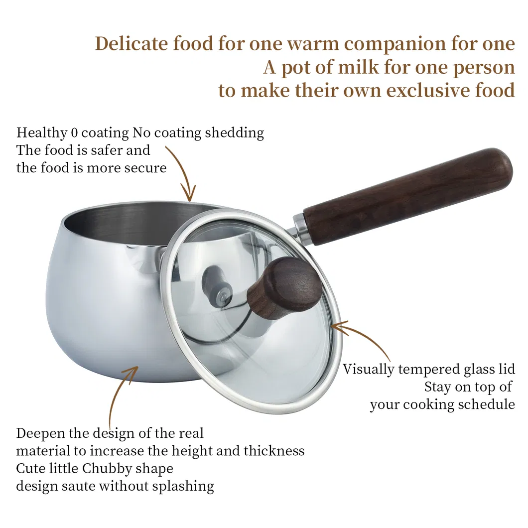 316 Stainless Steel Baby Food Milk Small Stockpot